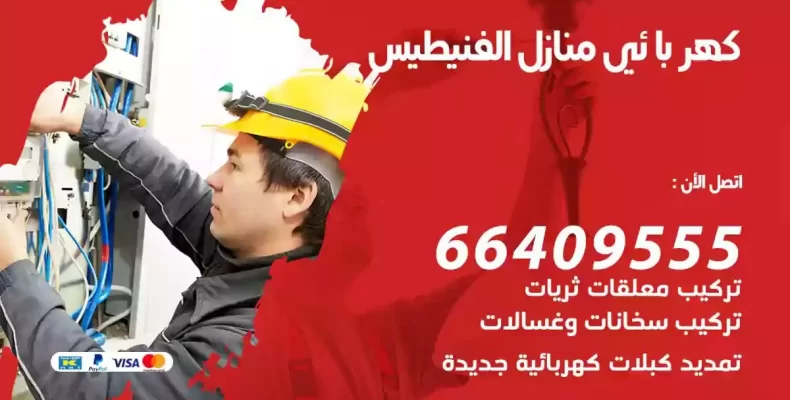 تمديد كهرباء منازل الفنيطيس